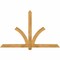 Ekena Millwork Redmond Rough Sawn Timber Gable Bracket, Western Red Cedar, 72"W x 45"H x 2"D x 4"F, 15/12 Pitch GBW072X45X0204RED00RWR - alternate 1